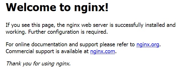 Welcome to nginx