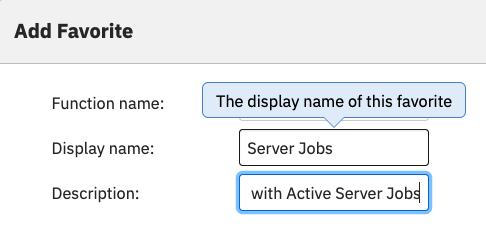 Figure 4. Add details to Favorite