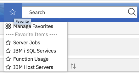 Figure 5. Manage Favorites