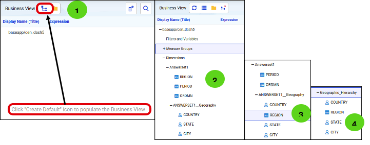 Figure 12. Updated panel after click CREATE DEFAULT icon