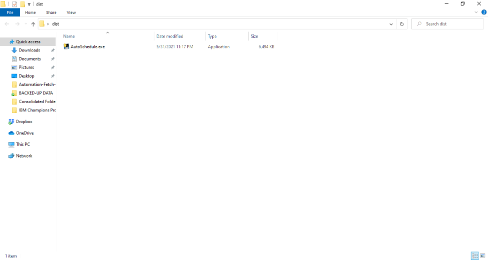 Figure 3. Content of the dist folder