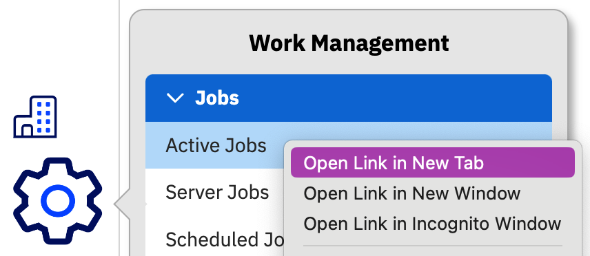 Figure 1. Active jobs in new tab