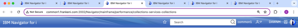 Figure 3. Navigator for i browser tabs