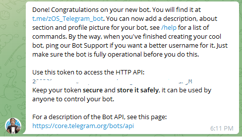 Use the /newbot command to create a new bot using BotFather.