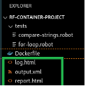 Figure 12: Contents of a project directory after Docker run command.