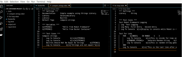 Figure 6: Contents of a test directory.