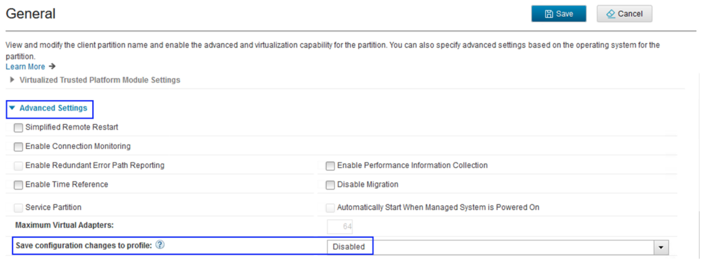 Disabling the profile sync feature on an an HMC running V10R1 M1020. AIX 7.3 Live Update with TL3.