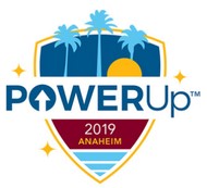 Figure 1. COMMON POWERUp Anaheim 2019 logo.