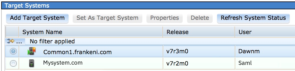 Navigator for i target systems